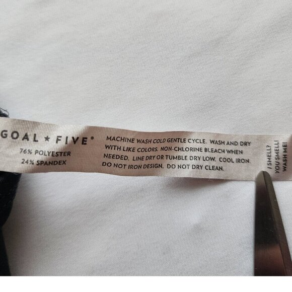 NWOT Goal Five Bra '99er Sports Bra SZ L BLACK Medium Support High-stretch Mesh - Picture 5 of 5